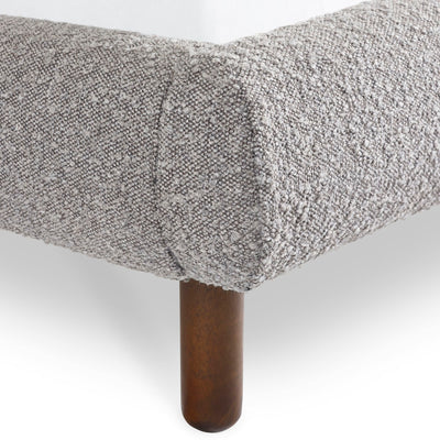 Hannah King Bed 150Cm - Grey Boucle