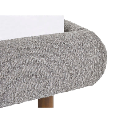 Hannah King Bed 150Cm - Grey Boucle