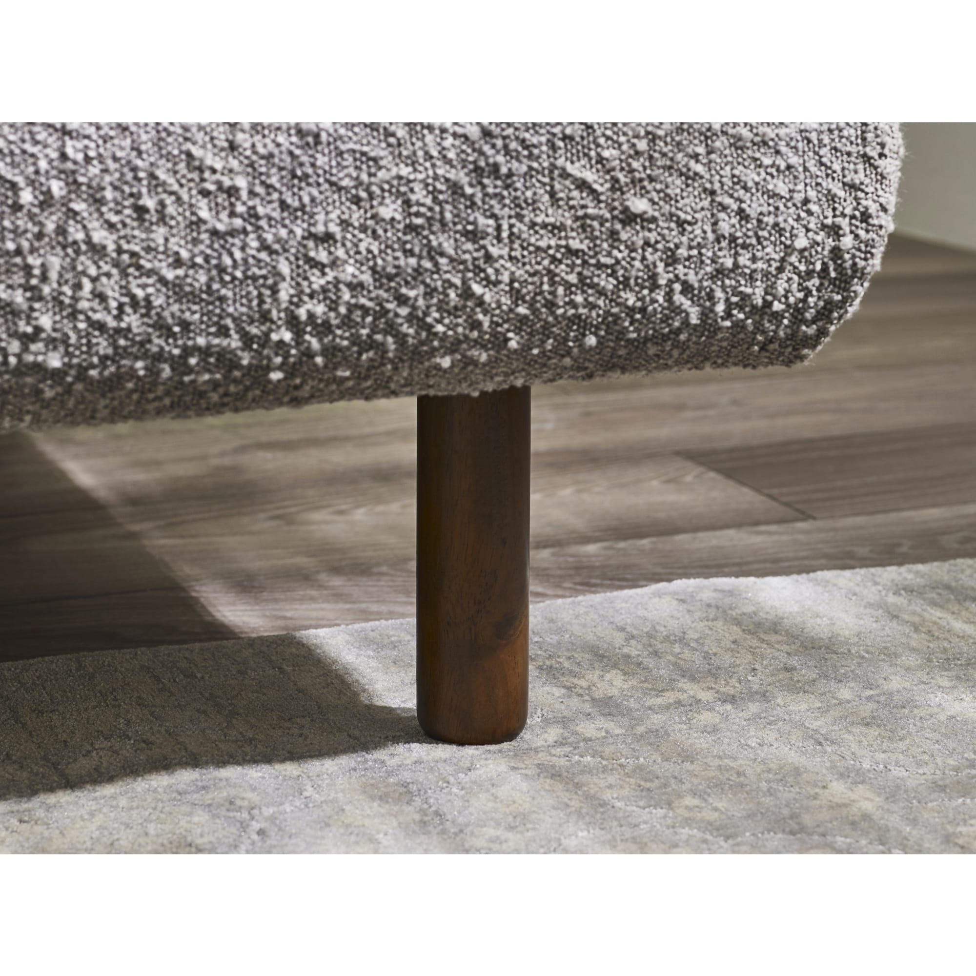 Hannah King Bed 150Cm - Grey Boucle