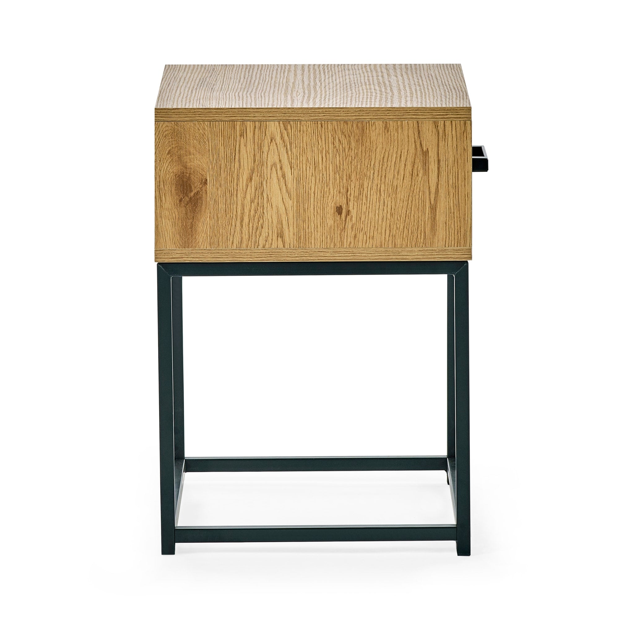 Harlow Light Oak Effect 1 Drawer Bedside Table