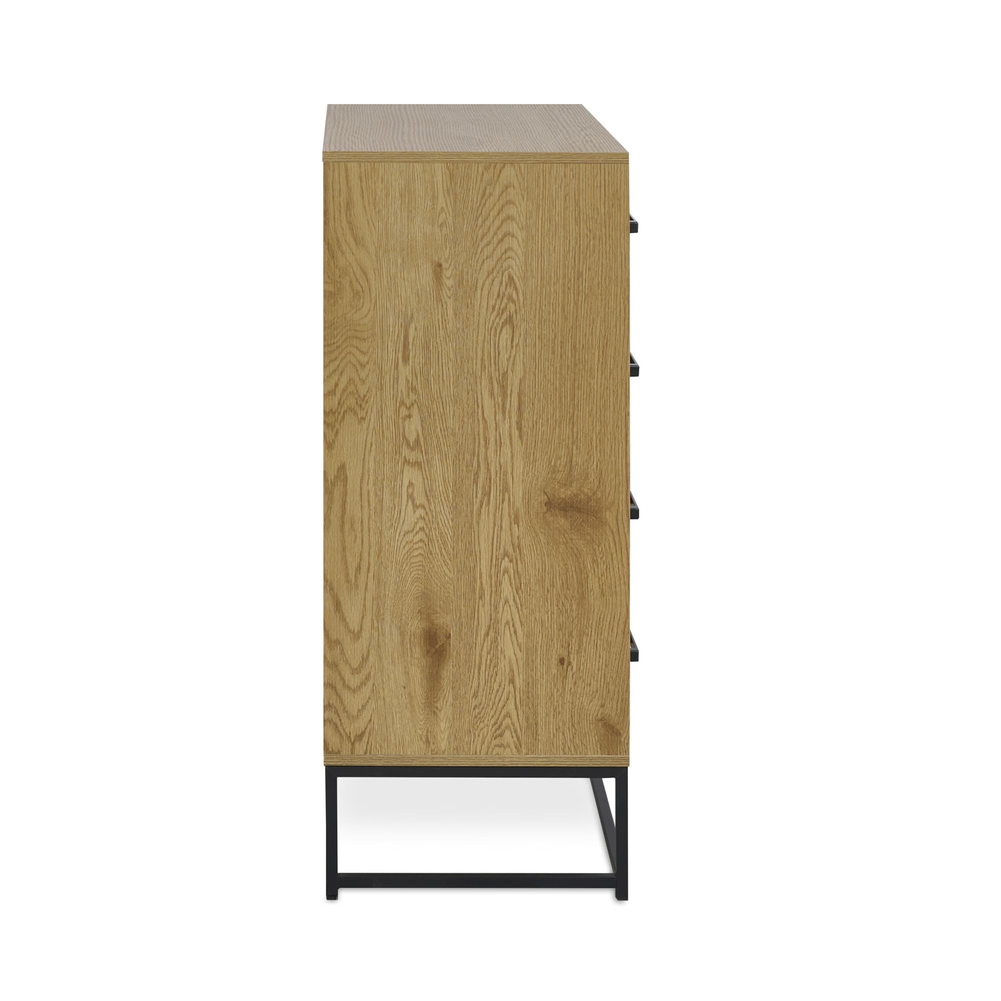 Harlow Light Oak Effect 4 Drawer Chest