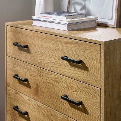 Harlow Light Oak Effect 4 Drawer Chest