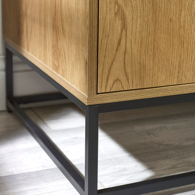 Harlow Light Oak Effect 2 Door Wardrobe