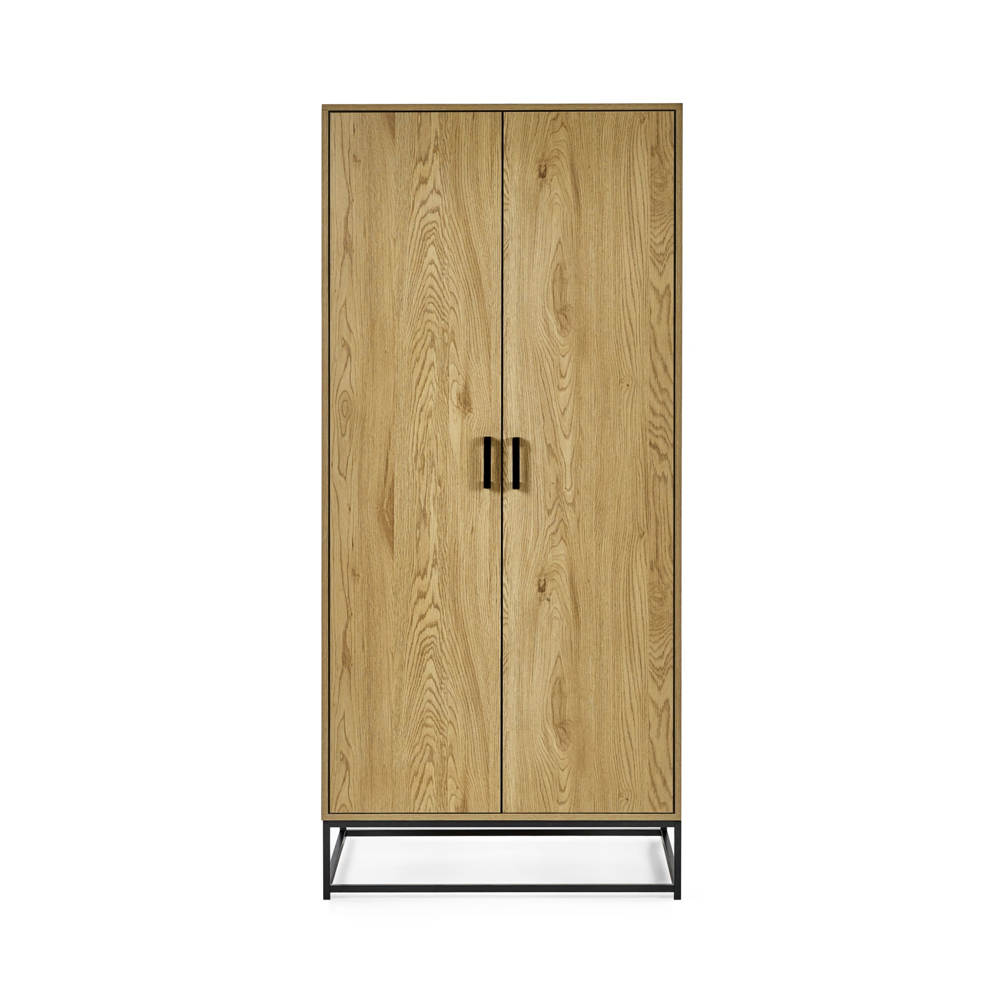Harlow Light Oak Effect 2 Door Wardrobe