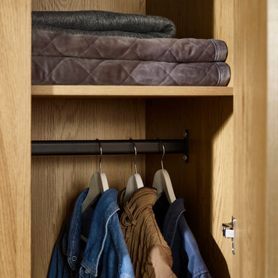 Harlow Light Oak Effect 2 Door Wardrobe