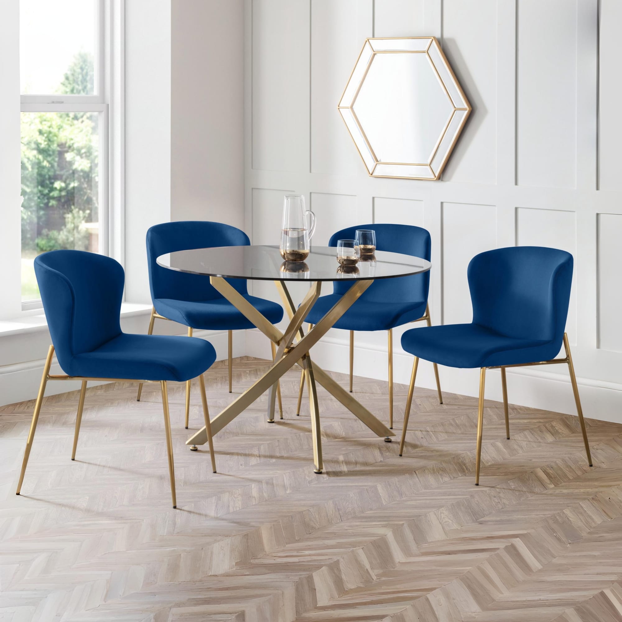 Set Of 2 Harper Dining Chairs - Blue