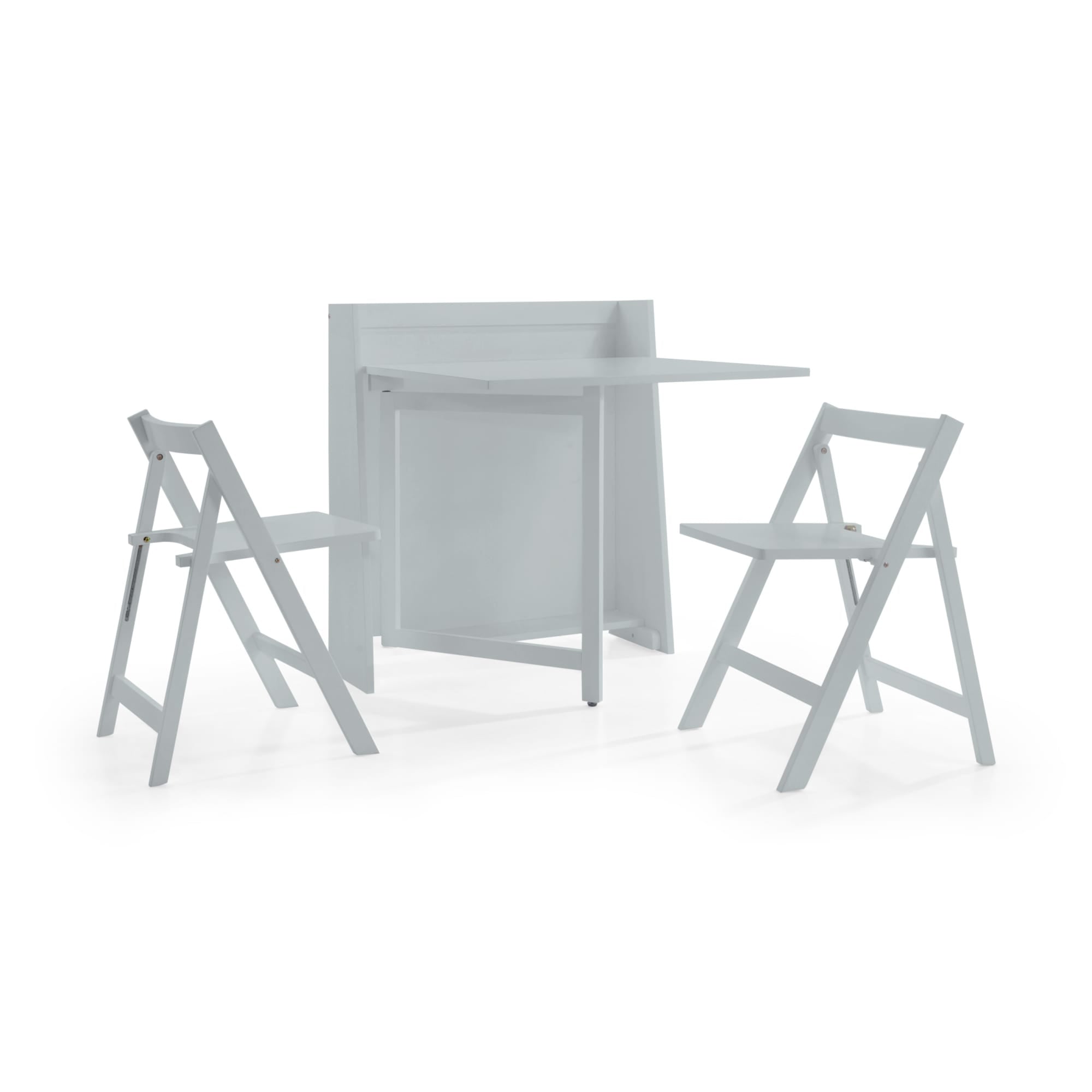 Helsinki Compact Folding Light Grey Dining Set
