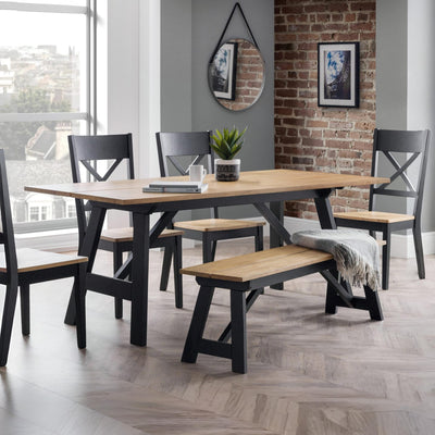 Hockley Table Black/Oak