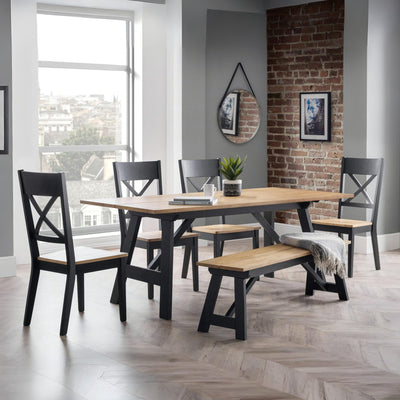 Hockley Table Black/Oak