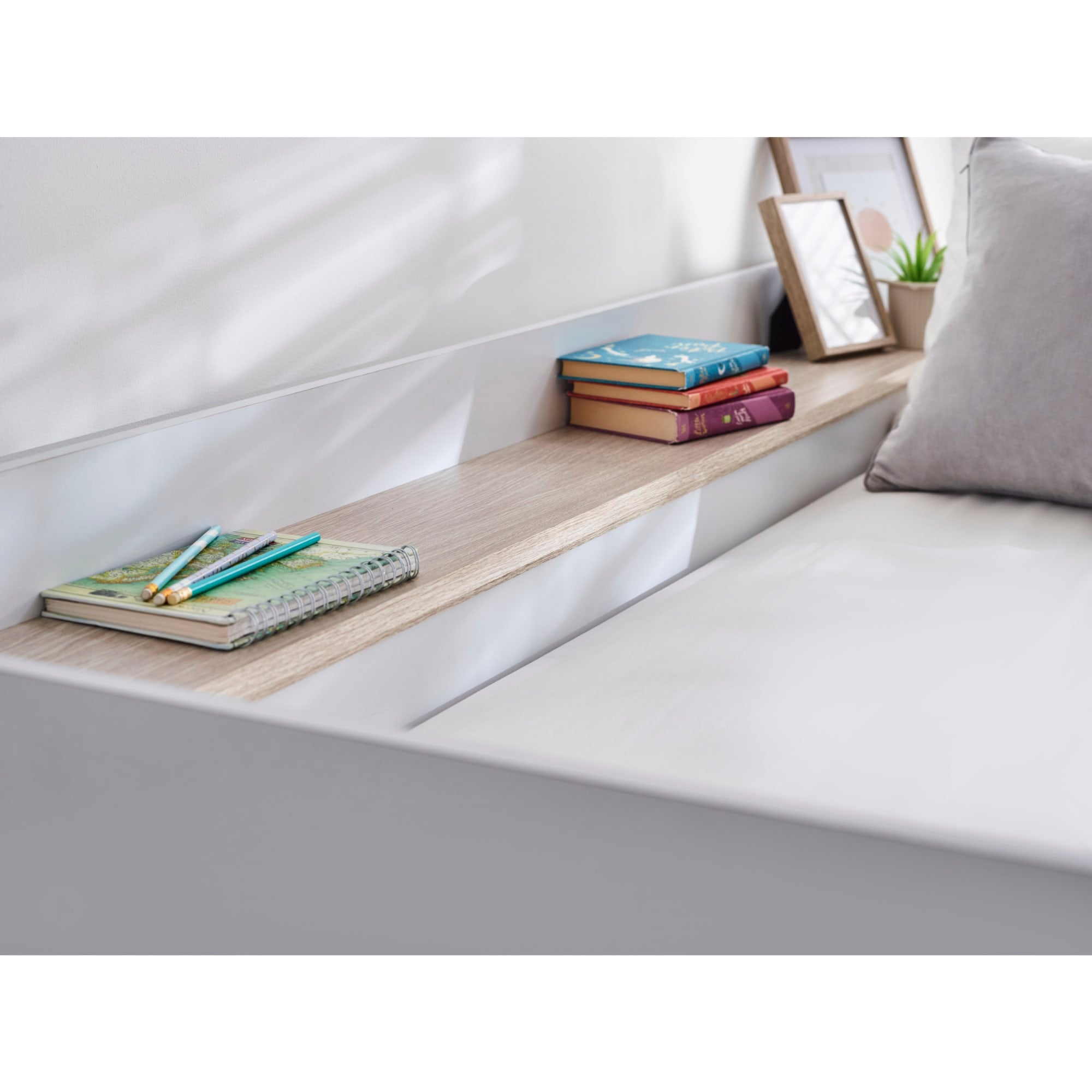 Horizon Bunk Bed - Pale Wood And White