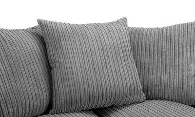 Harley Jumbo Sofa Grey Right Hand Facing Corner