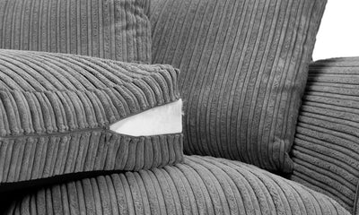 Harley Jumbo Sofa Grey Right Hand Facing Corner