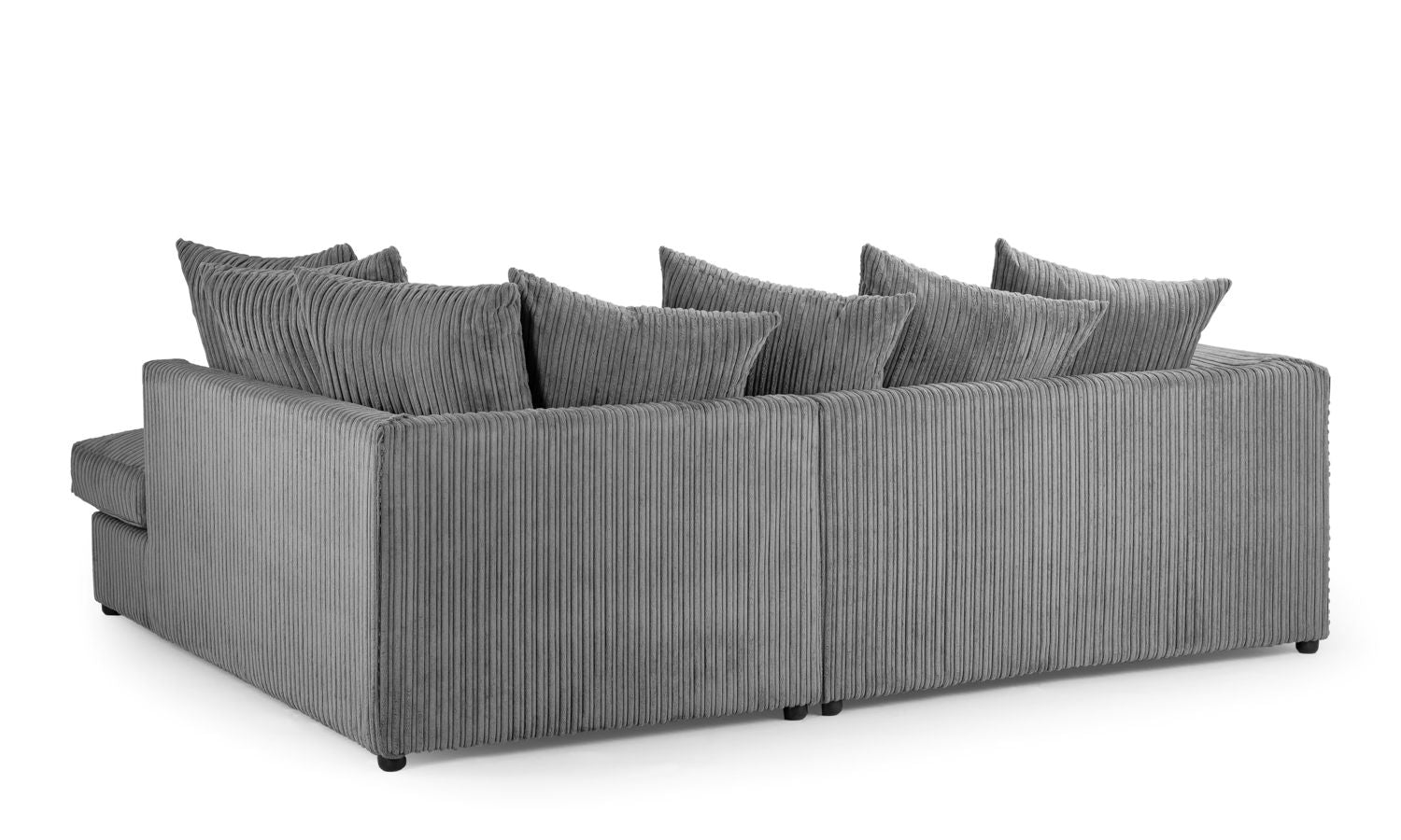 Harley Jumbo Sofa Grey Right Hand Facing Corner