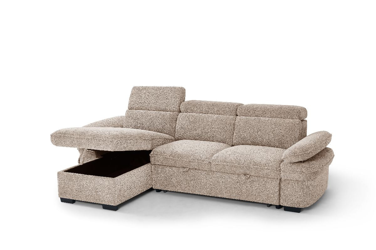 Hudson Sofabed Beige Universal Corner