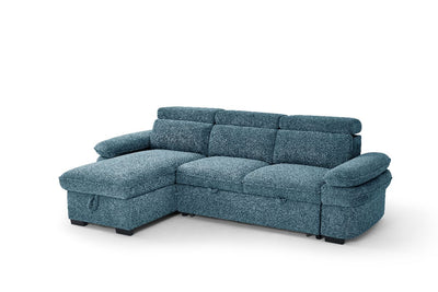 Hudson Sofabed Blue Universal Corner