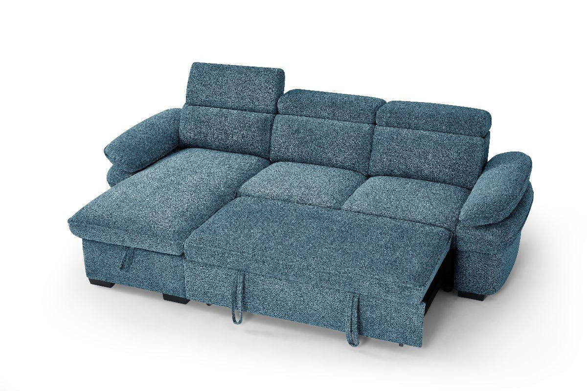 Hudson Sofabed Blue Universal Corner