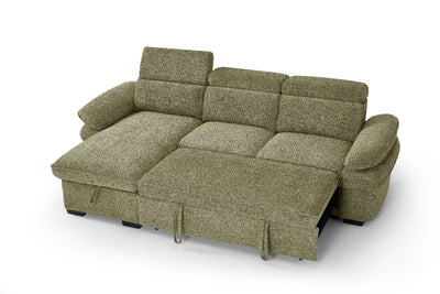Hudson Sofabed Green Universal Corner