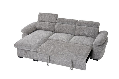Hudson Sofabed Grey Universal Corner