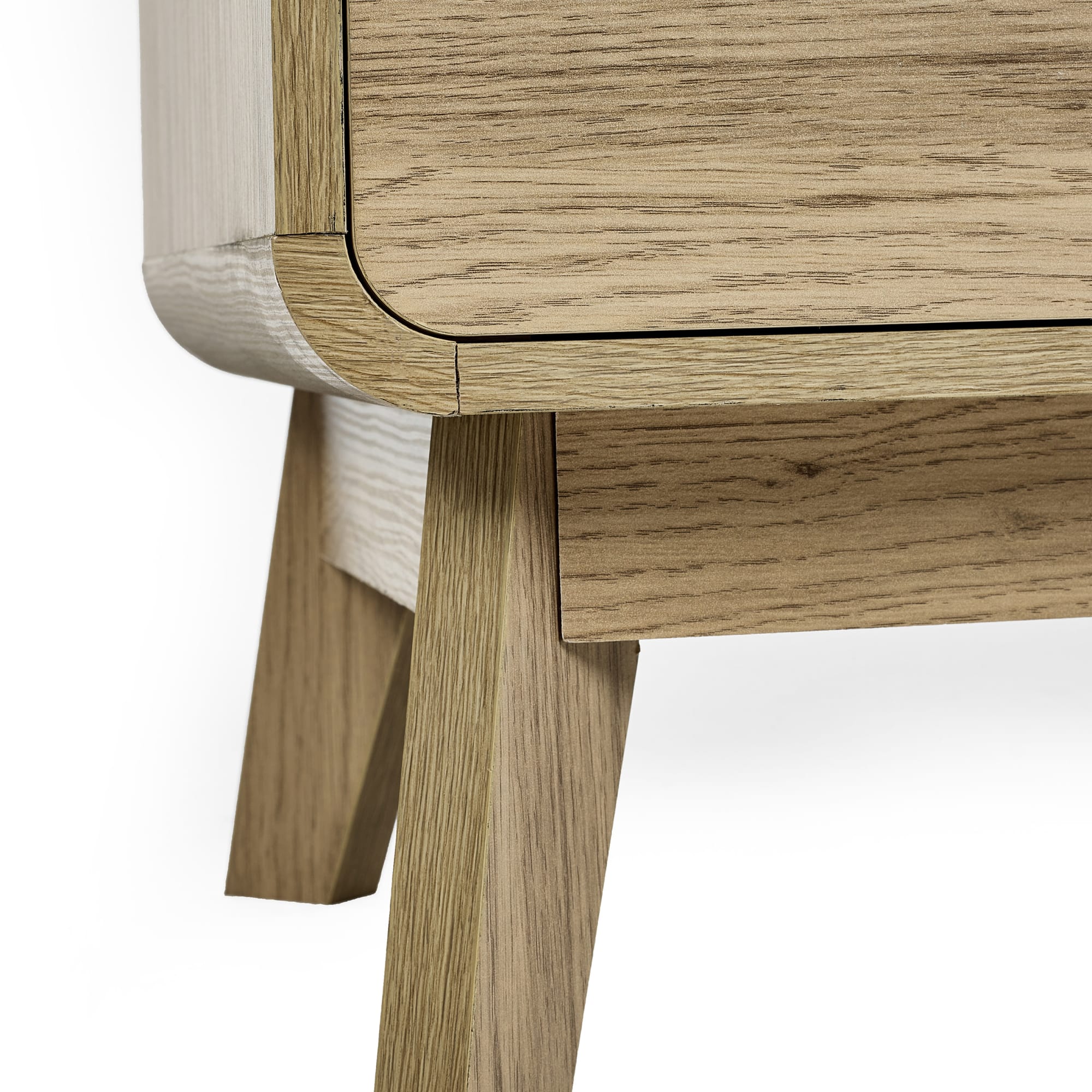 Ingrid 2 Drawer Bedside Oak