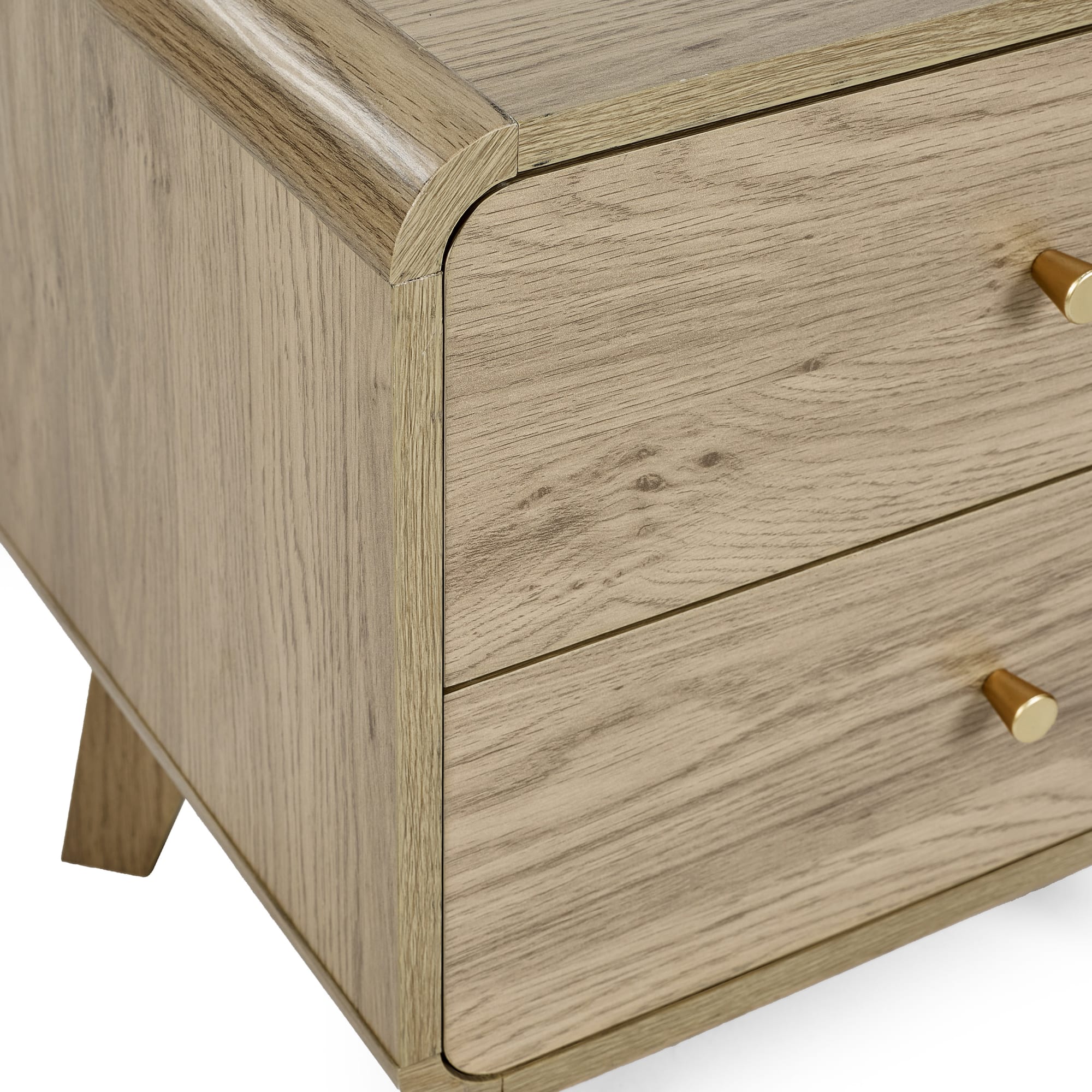 Ingrid 2 Drawer Bedside Oak