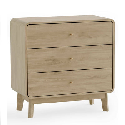 Ingrid 3 Drawer Chest Oak