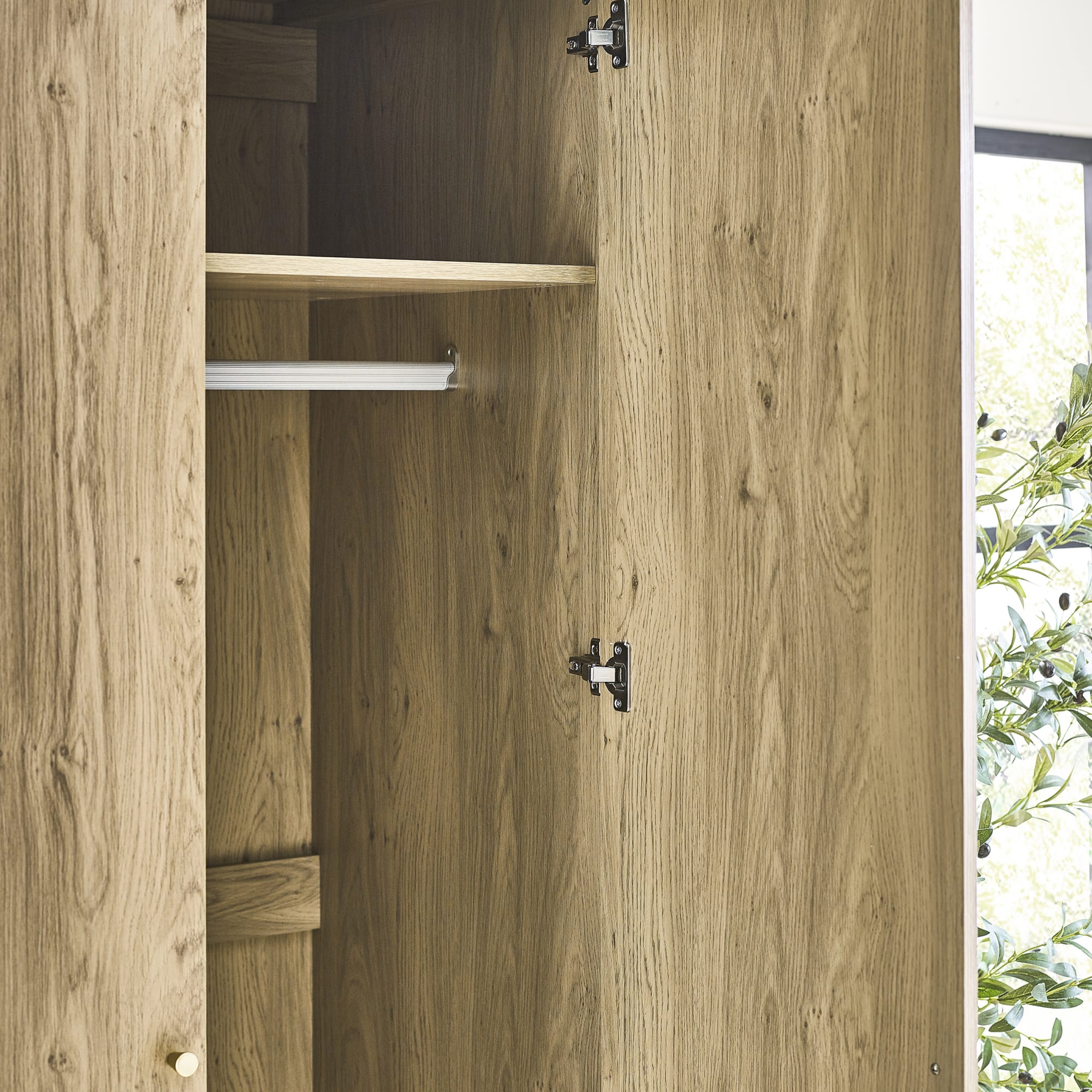 Ingrid 2 Door Wardrobe Oak