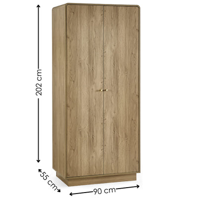 Ingrid 2 Door Wardrobe Oak