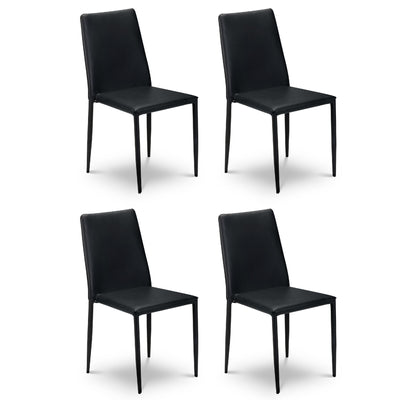 Set Of 4 Jazz Chairs Black