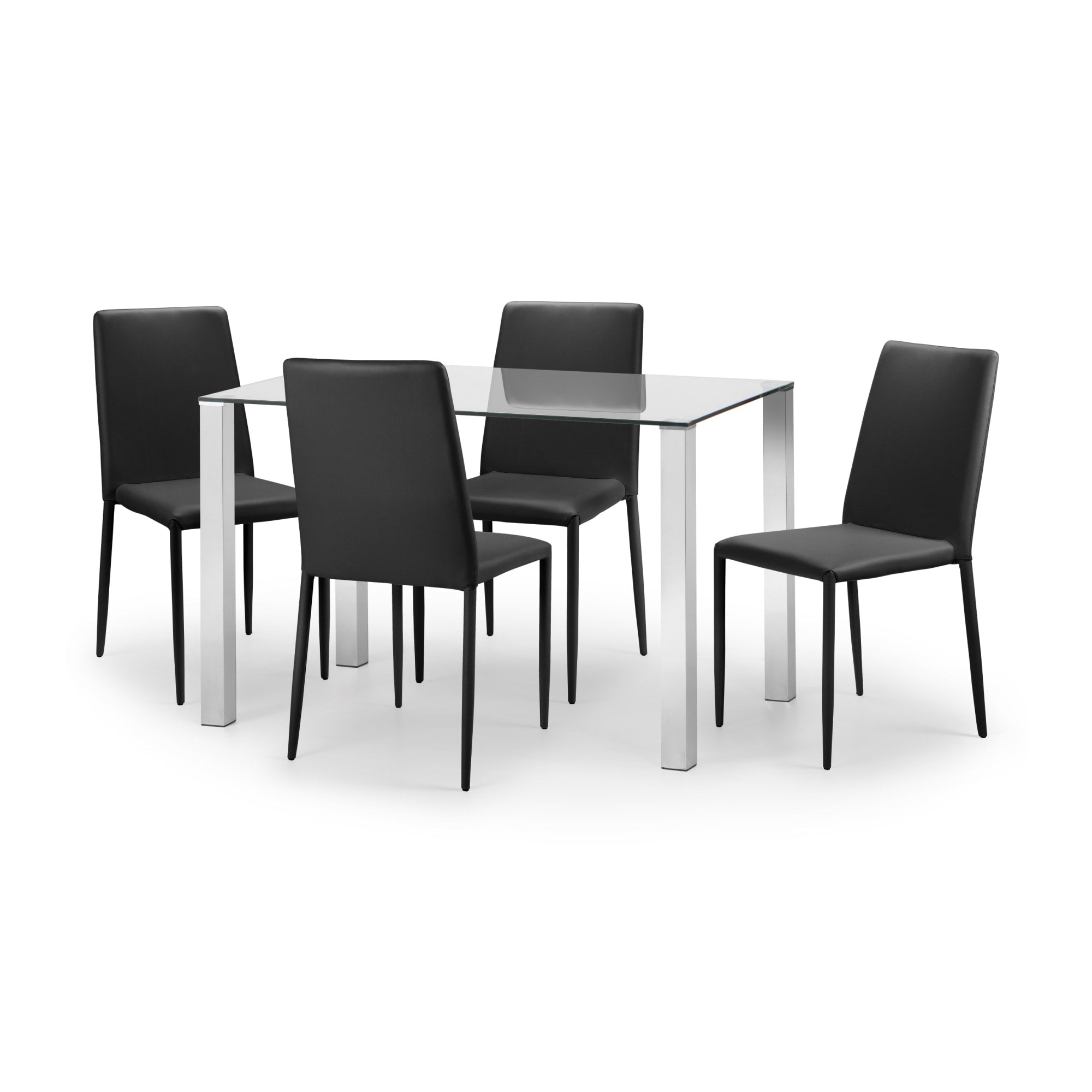 Set Of 4 Jazz Chairs Black