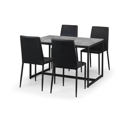 Set Of 4 Jazz Chairs Black