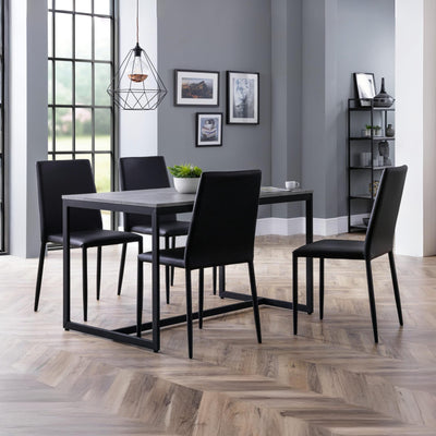 Set Of 4 Jazz Chairs Black