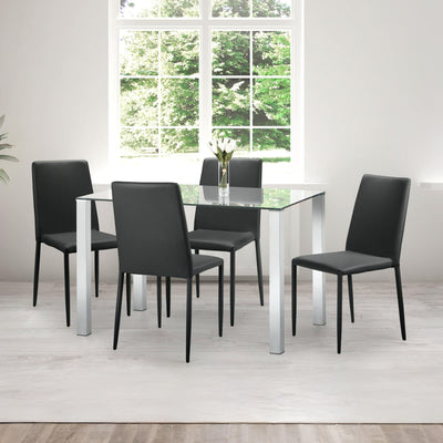 Set Of 4 Jazz Chairs Black