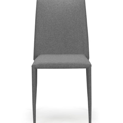Set Of 4 Jazz Fabric Chairs Slate Grey
