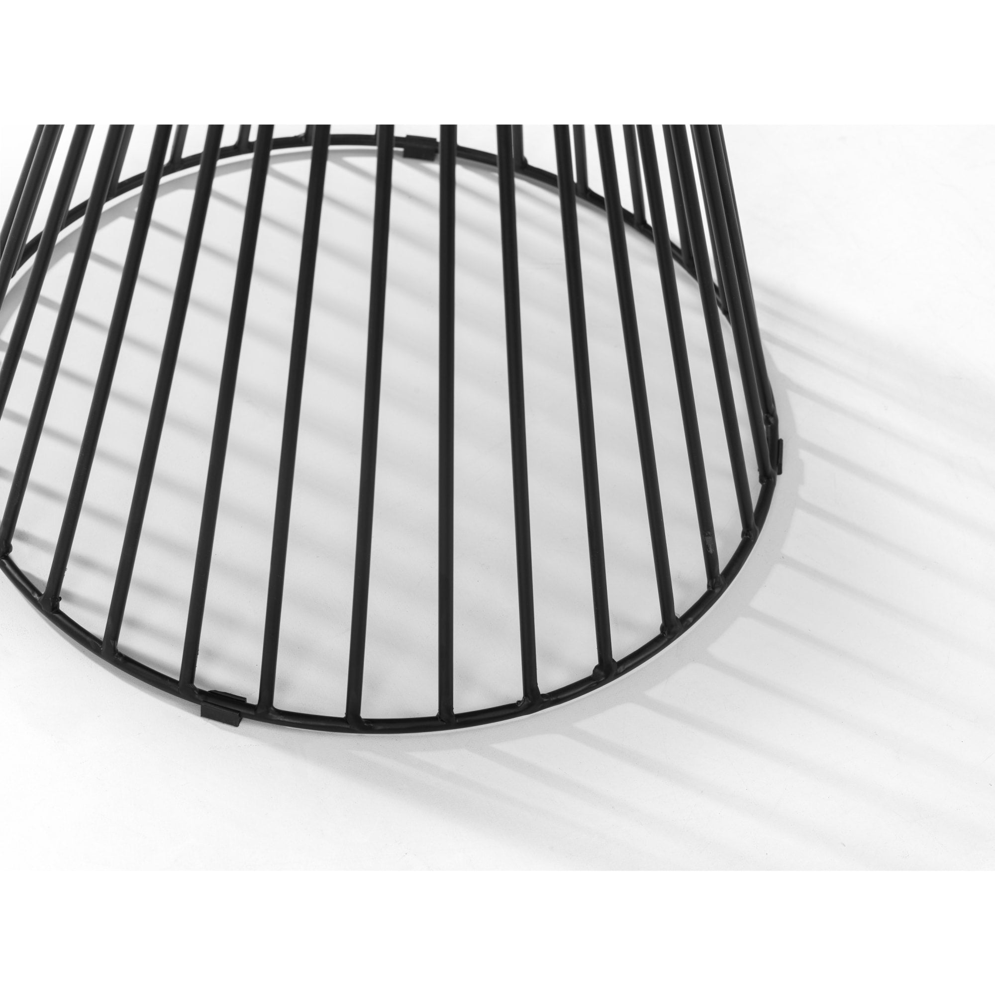 Jersey Round Wire Lamp Table - Walnut