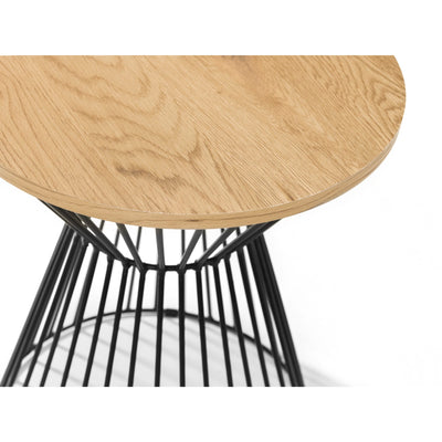 Jersey Round Wire Lamp Table - Euro Oak