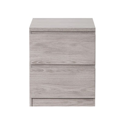 Jupiter 2 Drawer Bedside - Grey Oak