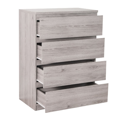 Jupiter 4 Drawer Chest- Grey Oak