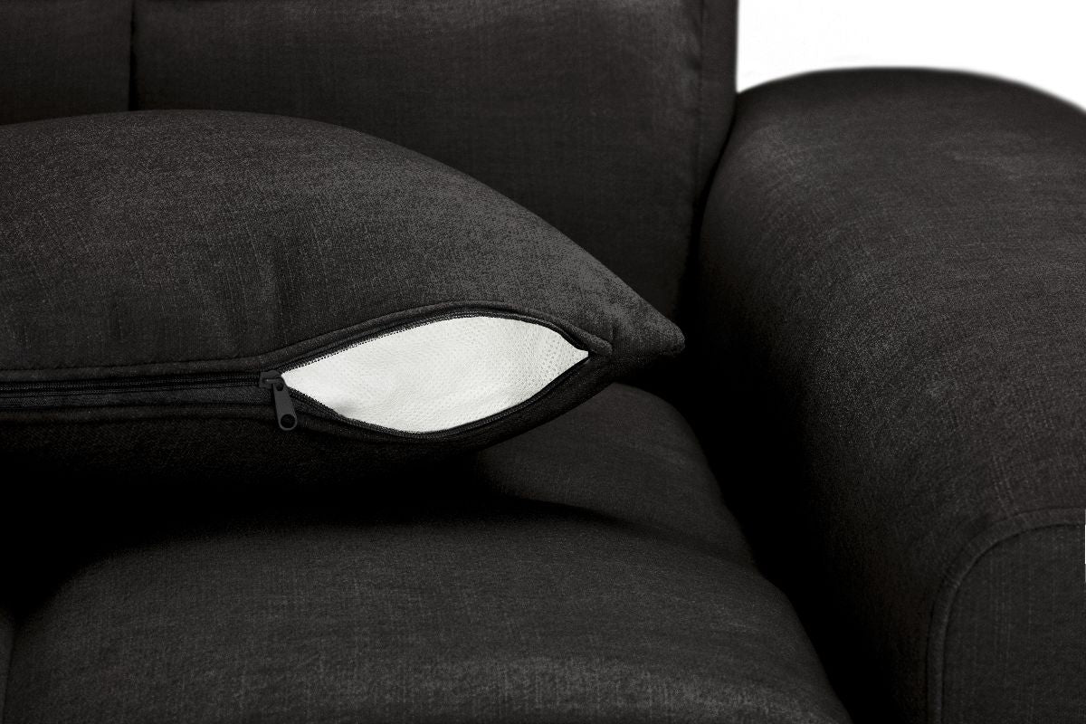 Jacob Sofa Black 4 Seater