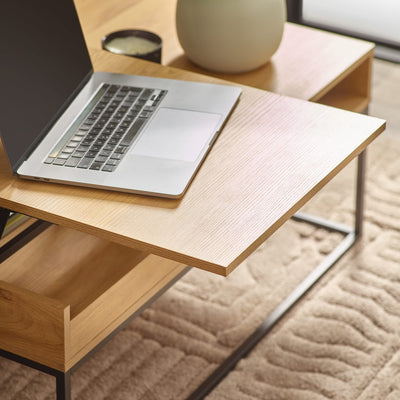 Kade 100cm Oak Effect Rectangular Storage Coffee Table