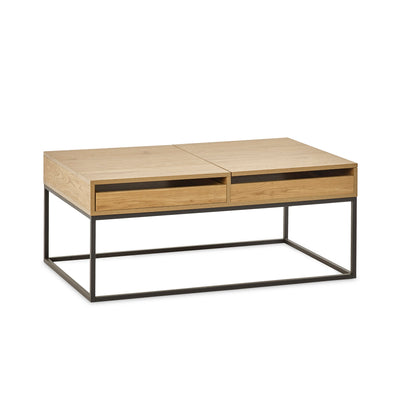 Kade 100cm Oak Effect Rectangular Storage Coffee Table