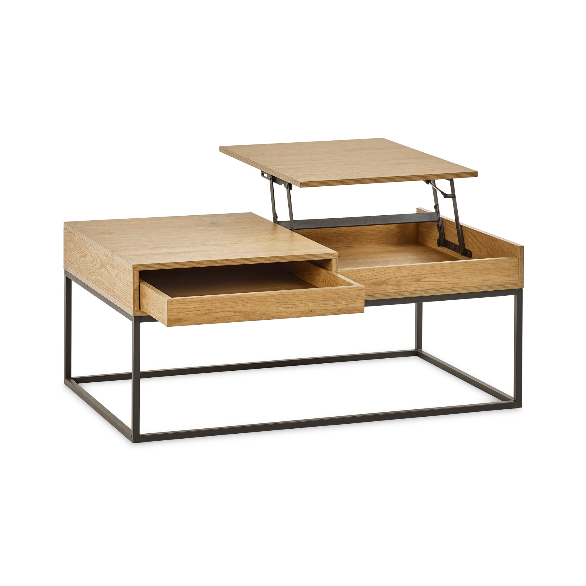Kade 100cm Oak Effect Rectangular Storage Coffee Table