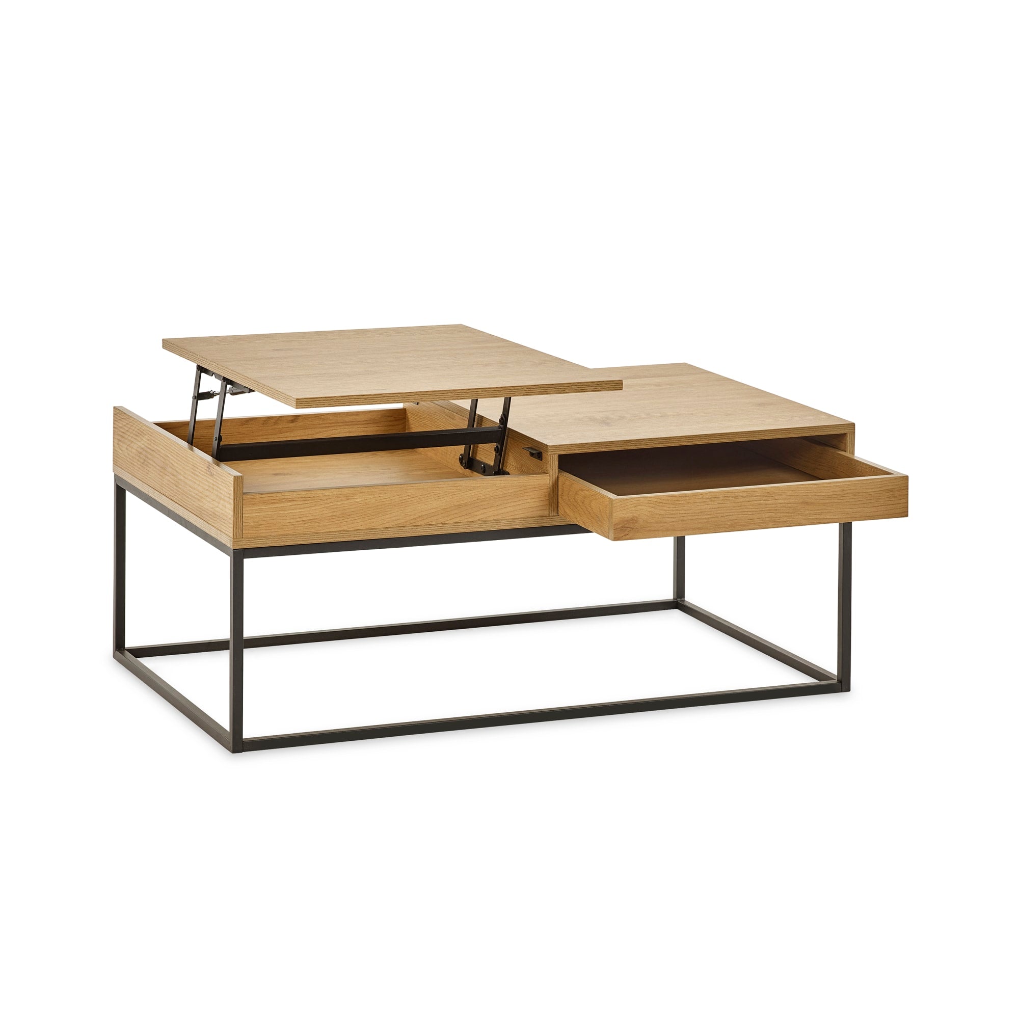 Kade 100cm Oak Effect Rectangular Storage Coffee Table