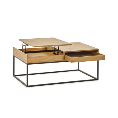 Kade 100cm Oak Effect Rectangular Storage Coffee Table