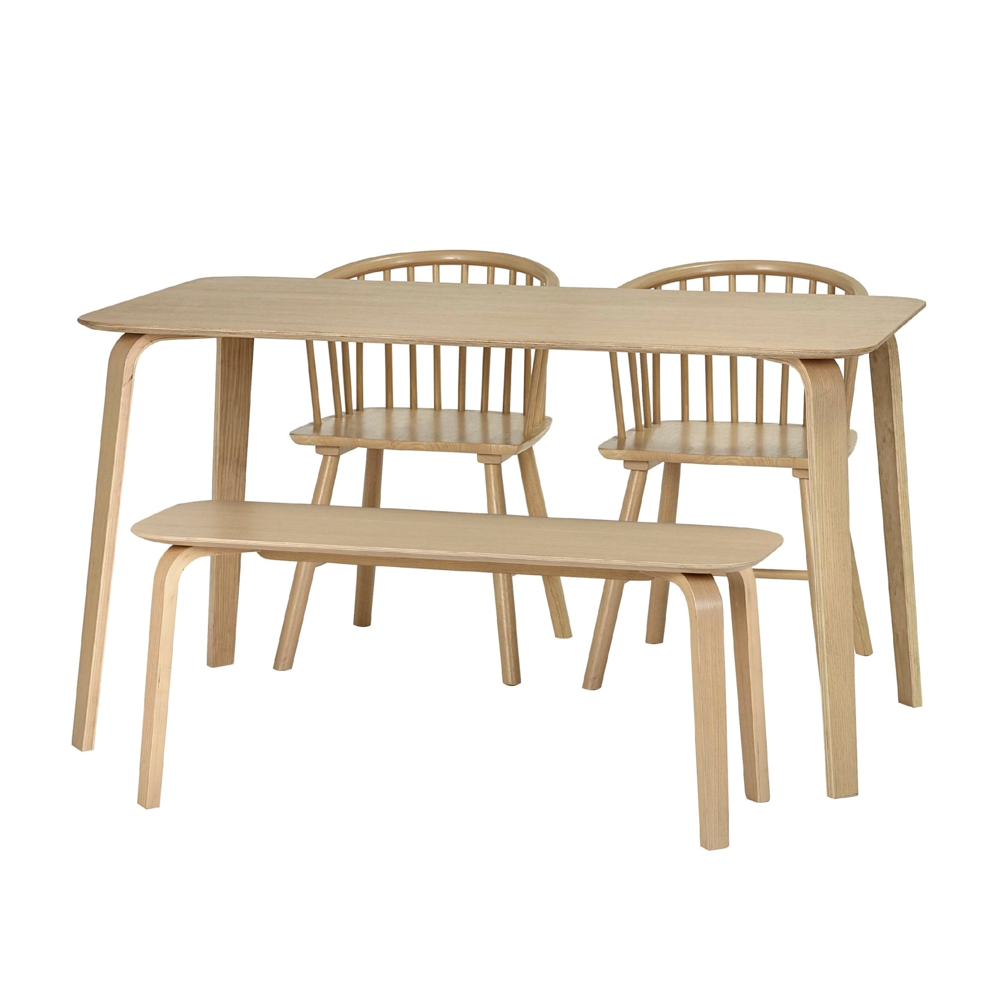 Set of 2 Kaito Oak Dining Chairs