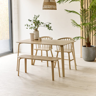 Set of 2 Kaito Oak Dining Chairs