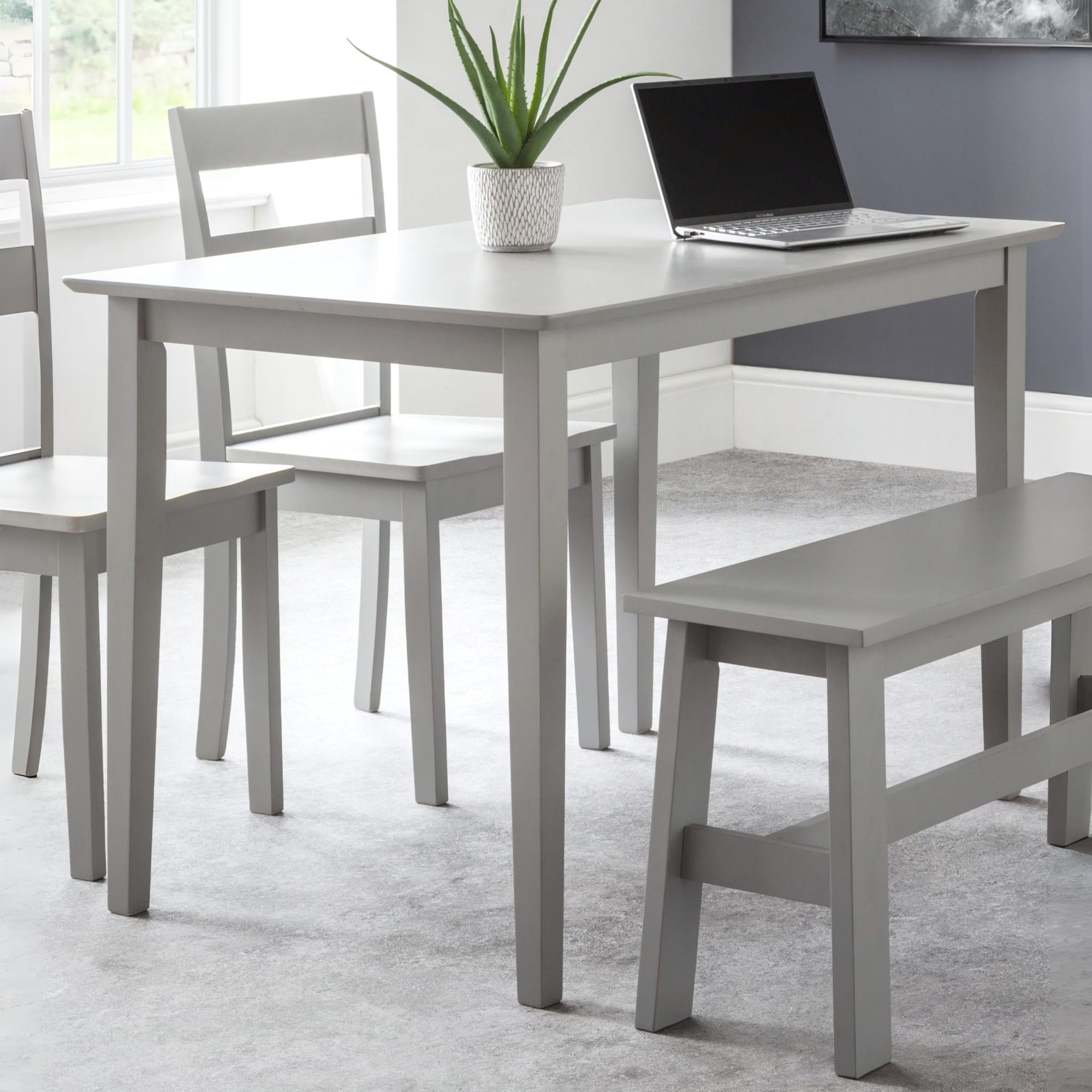 Kobe Compact Rectangular Table - Torino Grey