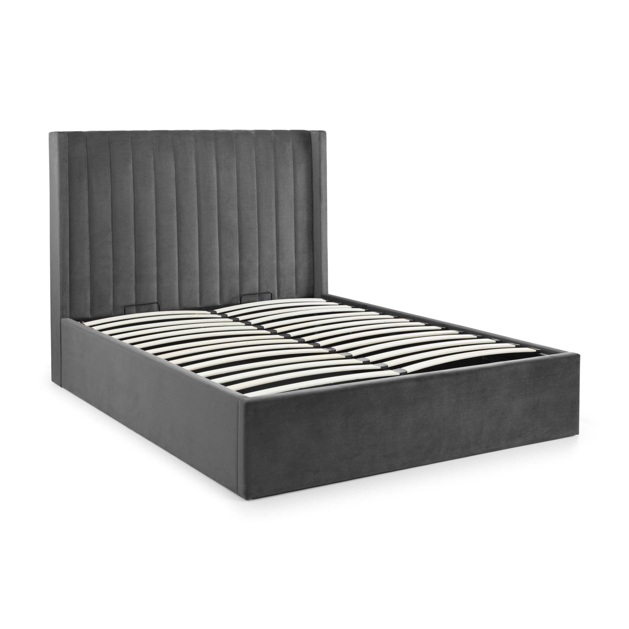 Langham Ottoman Storage 135cm Double Bed - Grey