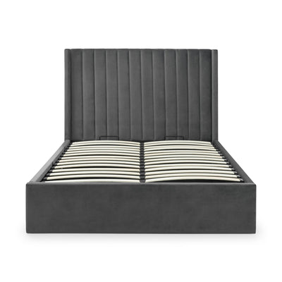 Langham Ottoman Storage 150cm King Bed - Grey
