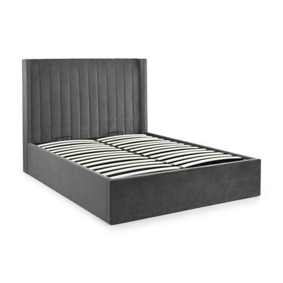 Langham Ottoman Storage 180cm Superking Bed - Grey