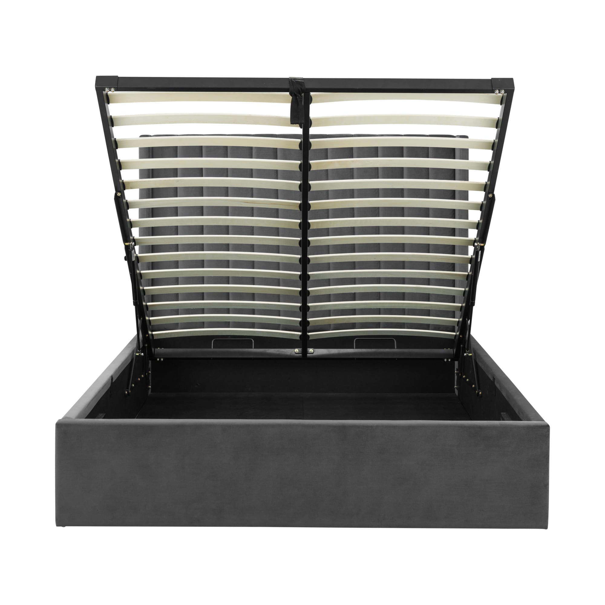 Langham Ottoman Storage 180cm Superking Bed - Grey